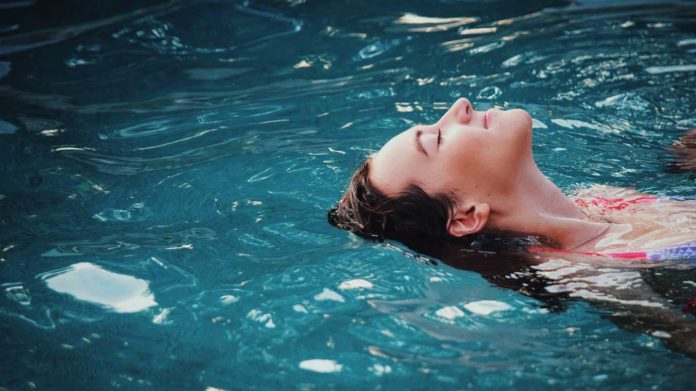 woman in water