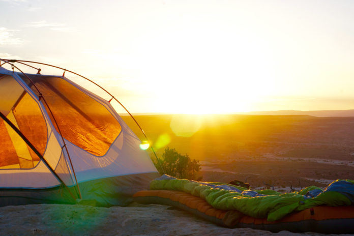 Camping-morning sun